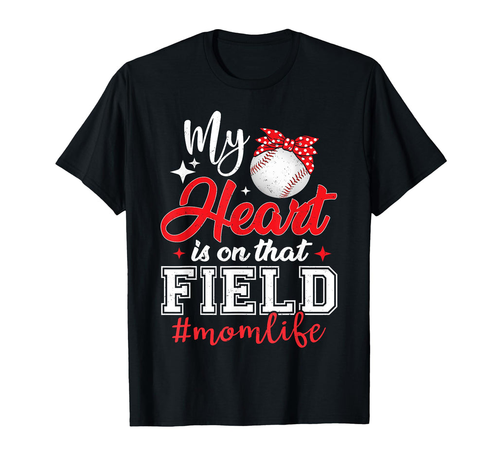 Family Matching Baseball My Heart Is T-Shirt - Trendy Graphic Men Women - T-Shirt, Sweatshirt, Hoodie