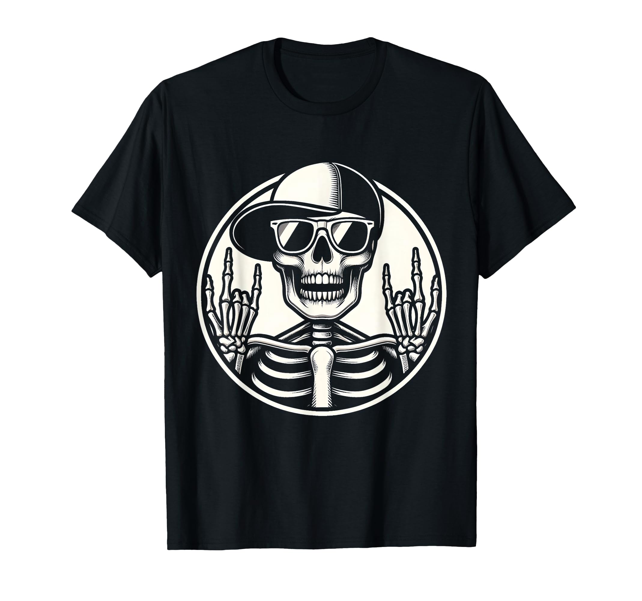 Classical Rock Skeleton 80S Music T-Shirt - Minimalist Print Men Women - T-Shirt, Sweatshirt, Hoodie