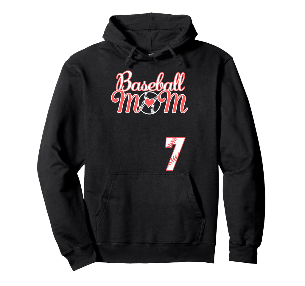 Baseball Mom Mothers Day 7 Baseball Hoodie - Trendy Graphic Men Women - T-Shirt, Sweatshirt, Hoodie