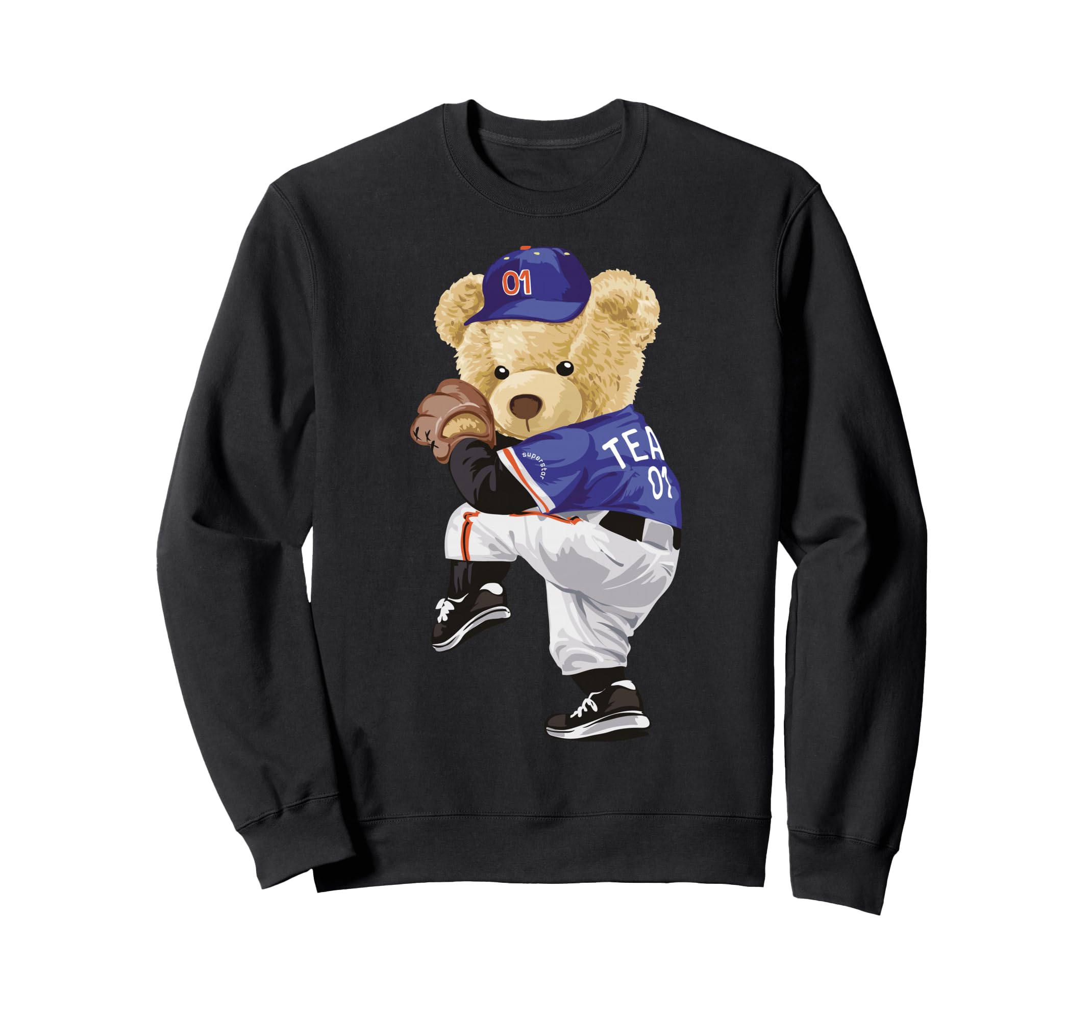 Teddy Bear Baseball Jug Sweatshirt - Aesthetic Graphic Unisex - T-Shirt, Sweatshirt, Hoodie