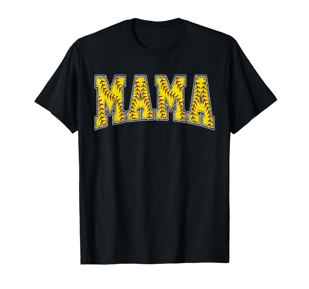 Softball Mama Softball Mom Mothers Day T-Shirt - Unique Graphic for Adults - T-Shirt, Sweatshirt, Hoodie