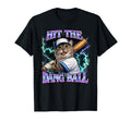 Funny Game Day Baseball Cat Mom Hit T-Shirt - Custom Art Print Men Women - T-Shirt, Sweatshirt, Hoodie