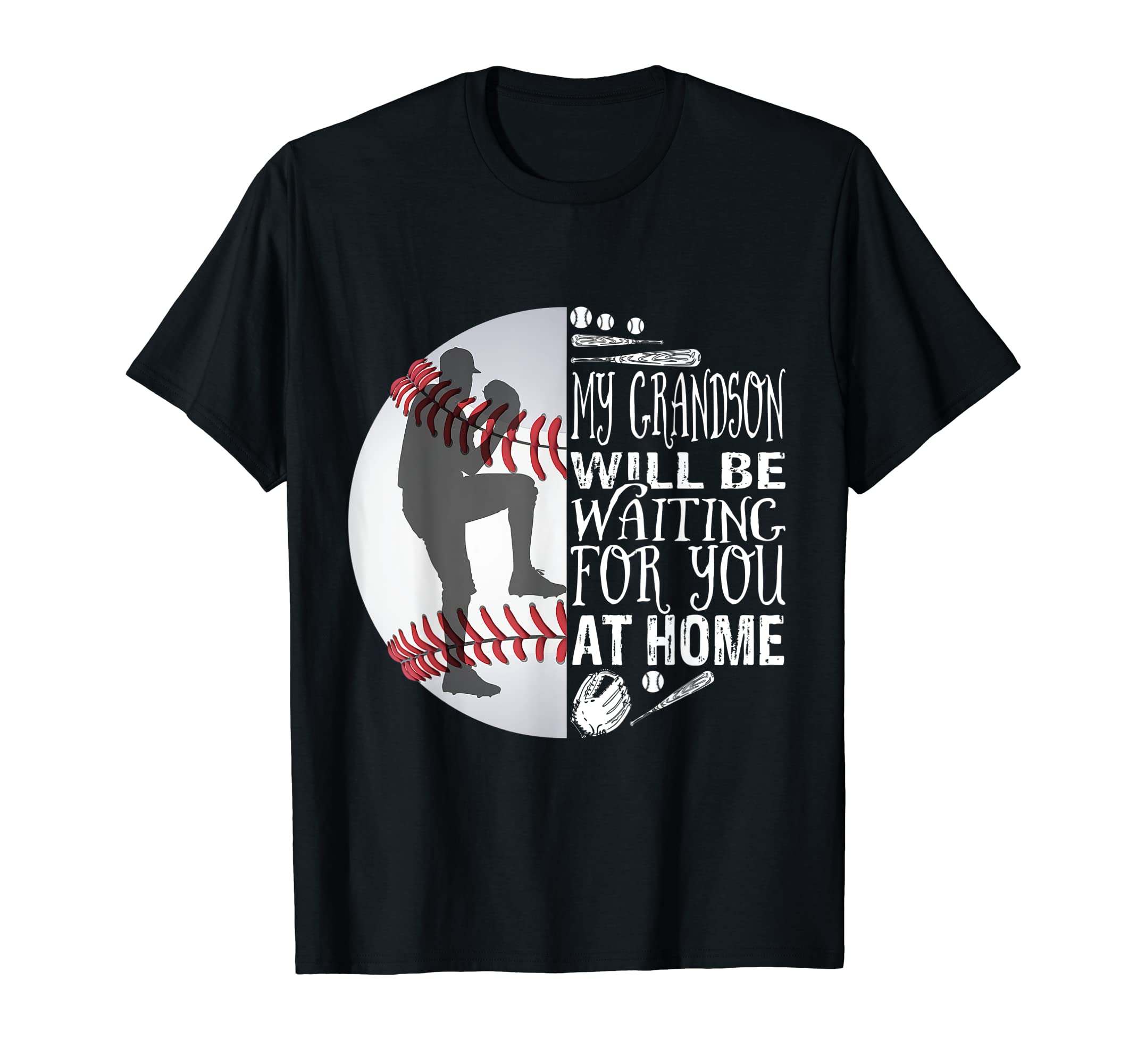 Baseball Catcher Grandma Grandpa T-Shirt - Minimalist Print for Adults - T-Shirt, Sweatshirt, Hoodie
