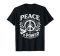 Peace Is Power Dove Laurel Peace T-Shirt - Custom Art Print for Adults - T-Shirt, Sweatshirt, Hoodie