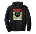 Best Cat Dad Ever Funny Distressed Hoodie - Aesthetic Graphic Unisex - T-Shirt, Sweatshirt, Hoodie