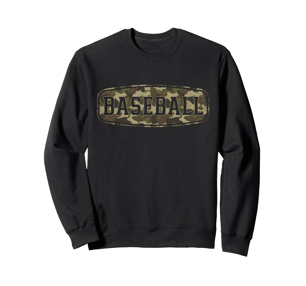 Camo Baseball Camourflage Badge Sweatshirt - Custom Art Print Unisex - T-Shirt, Sweatshirt, Hoodie
