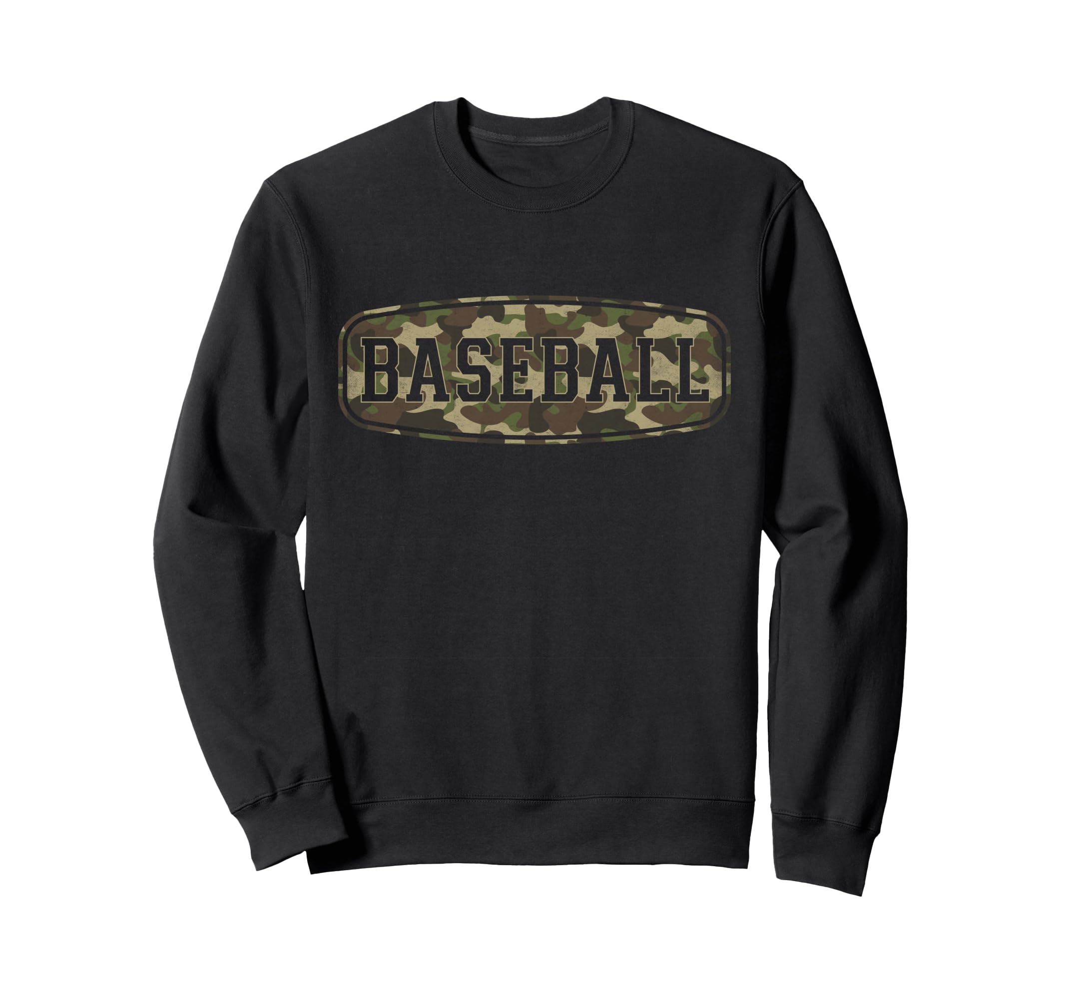 Camo Baseball Camourflage Badge Sweatshirt - Custom Art Print Unisex - T-Shirt, Sweatshirt, Hoodie