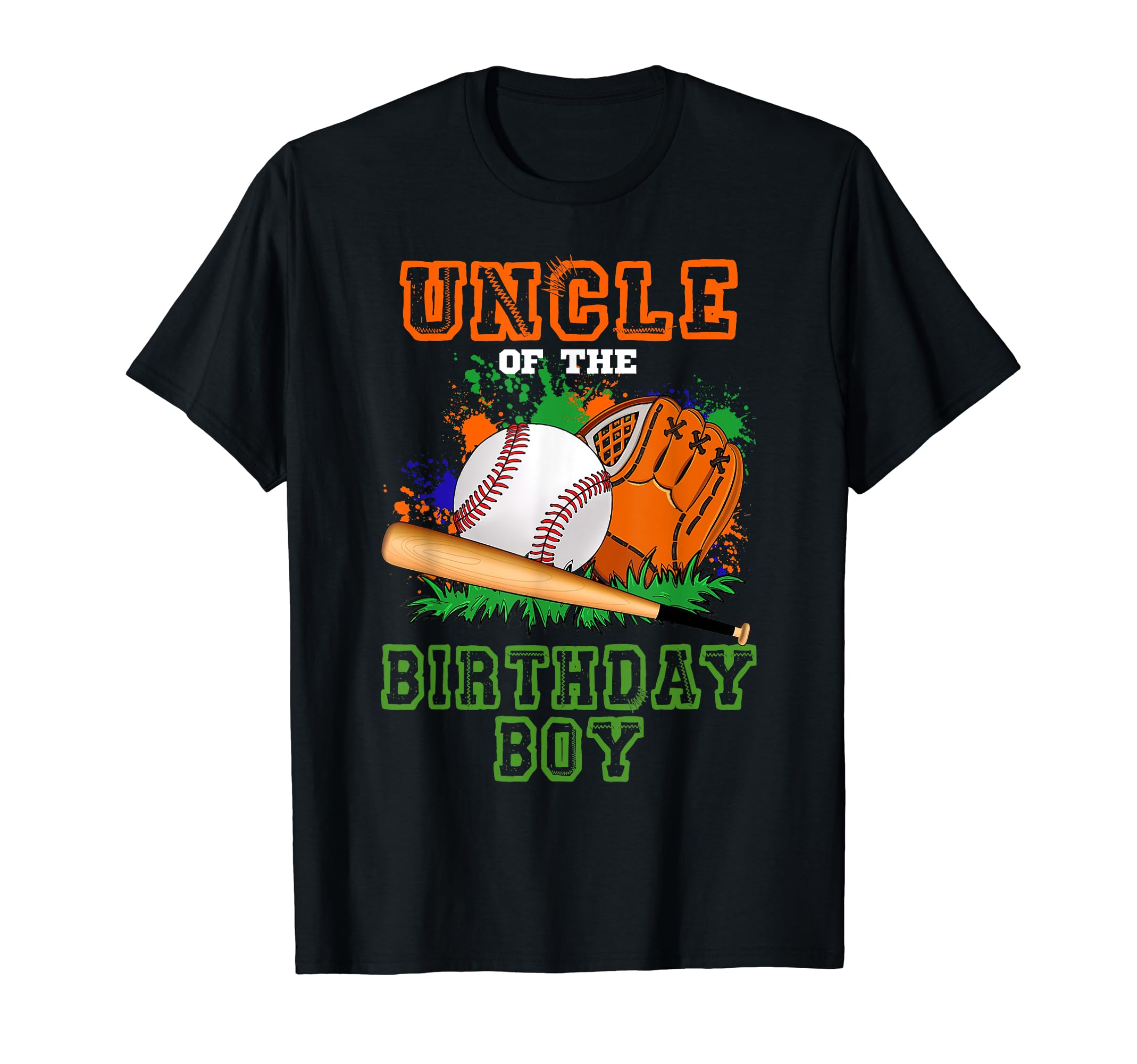 Uncle Baseball Birthday Family Baller T-Shirt - Fun Novelty Design Unisex - T-Shirt, Sweatshirt, Hoodie