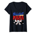 Baseball Mama Bat Bow Ball Gift Mother Hoodie - Unique Graphic Men Women - T-Shirt, Sweatshirt, Hoodie