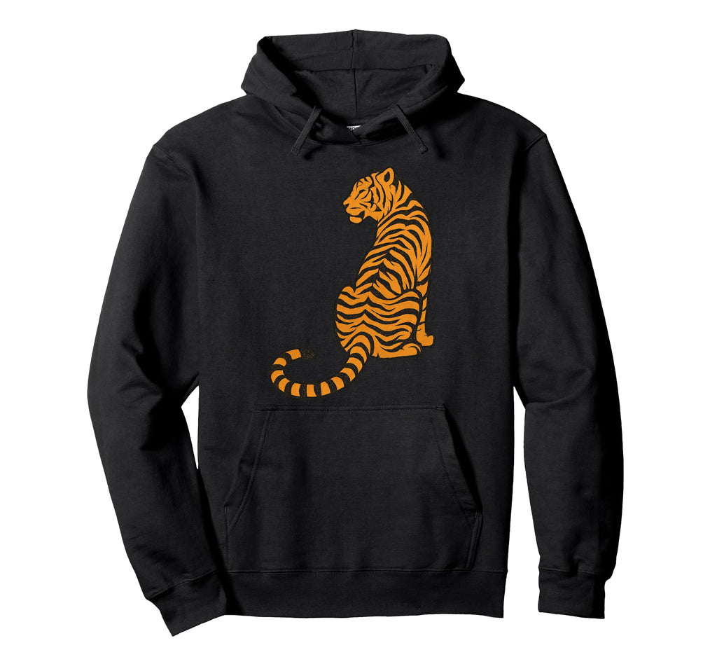 Tiger 90S Grunge Tiger Hoodie - Custom Art Print for Adults - T-Shirt, Sweatshirt, Hoodie