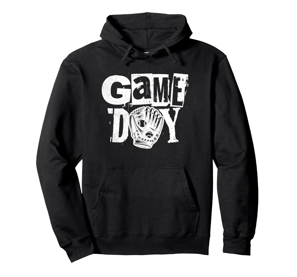 Grunge Baseball Heart Softball Mom Game Day Hoodie - Unique Graphic Unisex - T-Shirt, Sweatshirt, Hoodie
