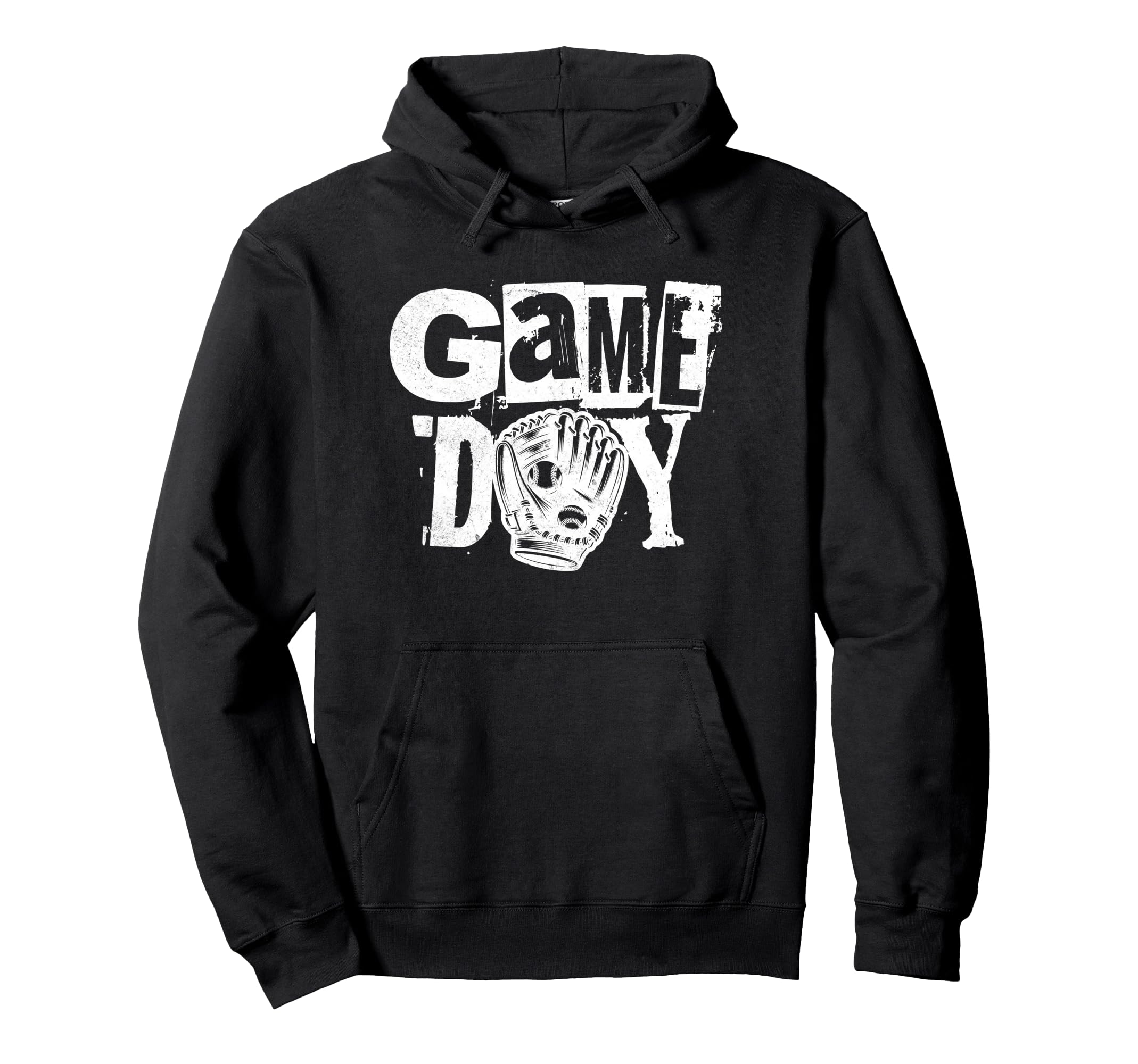 Grunge Baseball Heart Softball Mom Game Day Hoodie - Unique Graphic Unisex - T-Shirt, Sweatshirt, Hoodie