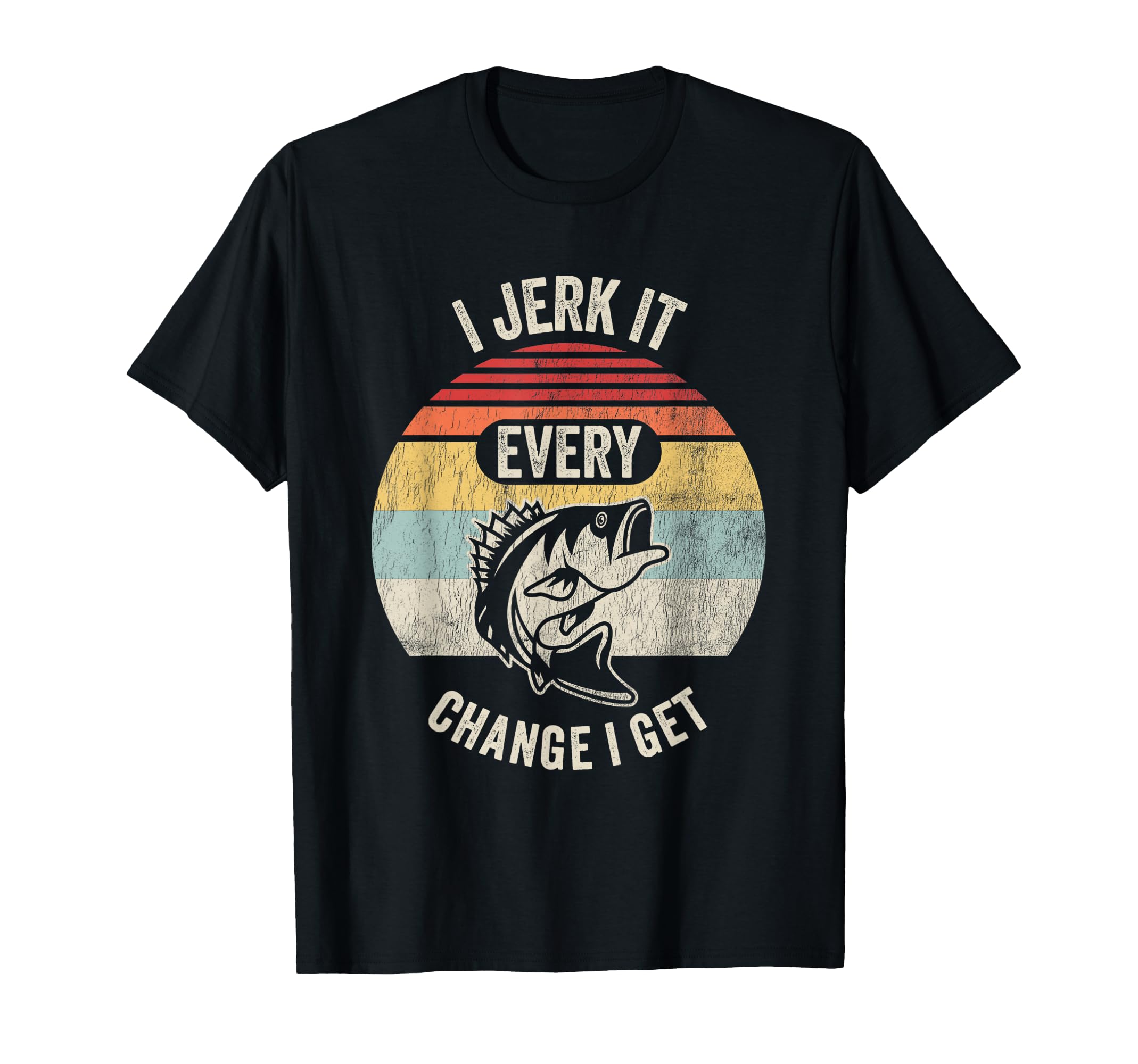 Funny Bass Fishing I Jerk It Sunset T-Shirt - Streetwear Style Men Women - T-Shirt, Sweatshirt, Hoodie