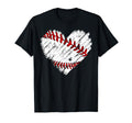 Baseball Distress Heart Baseball T-Shirt - Minimalist Print for Adults - T-Shirt, Sweatshirt, Hoodie