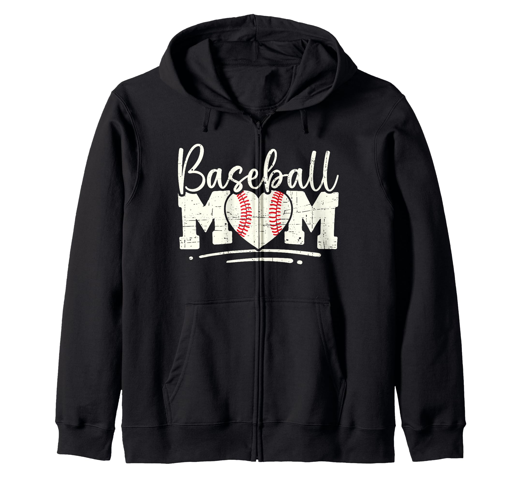 Baseball Mom Heart Mother Play Gift Sweatshirt - Minimalist Print Unisex - T-Shirt, Sweatshirt, Hoodie