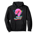 Radical Flamingo Synthwave Sunset 80S Hoodie - Custom Art Print Men Women - T-Shirt, Sweatshirt, Hoodie