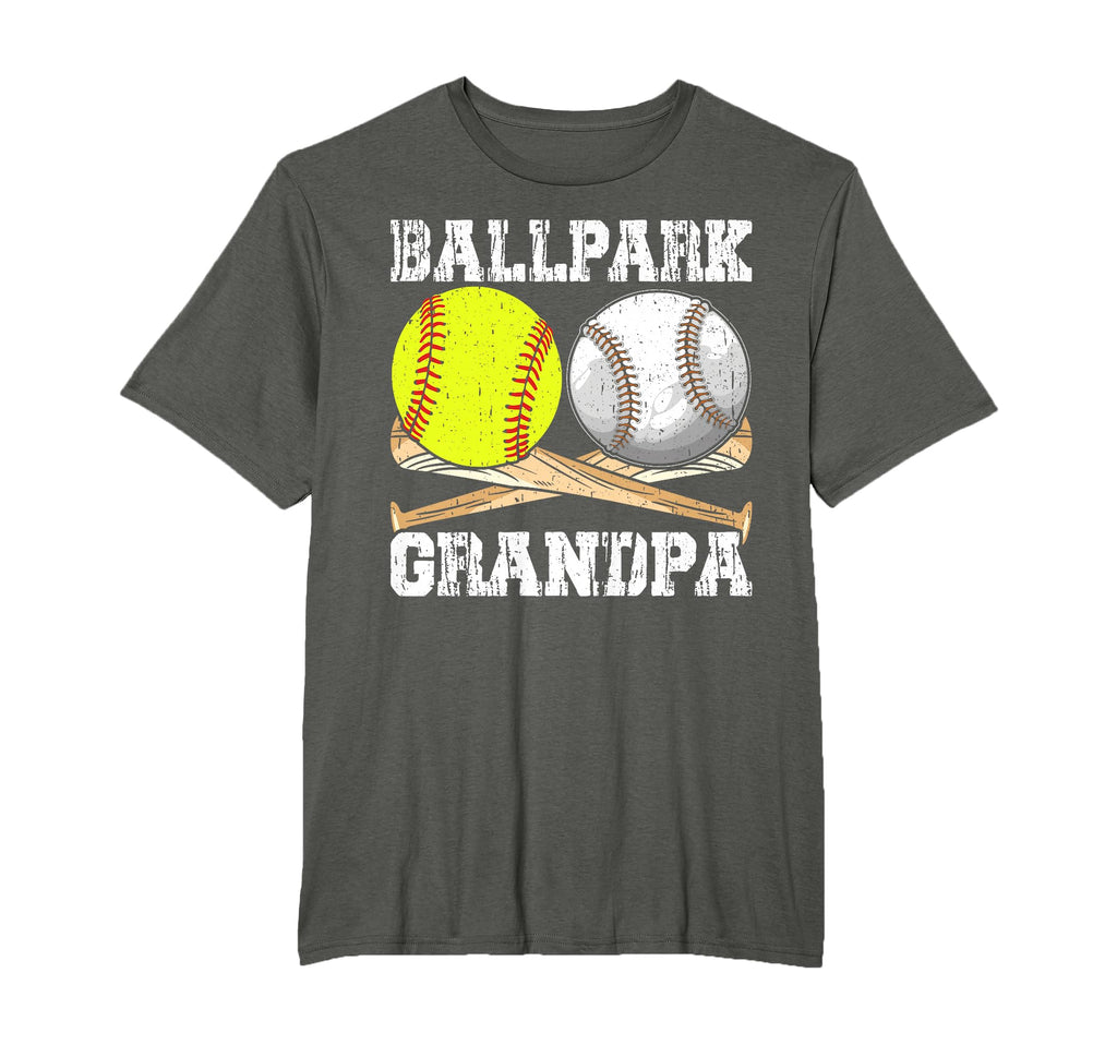 Ballpark Grandpa Softball Baseball T-Shirt - Minimalist Print for Adults - T-Shirt, Sweatshirt, Hoodie