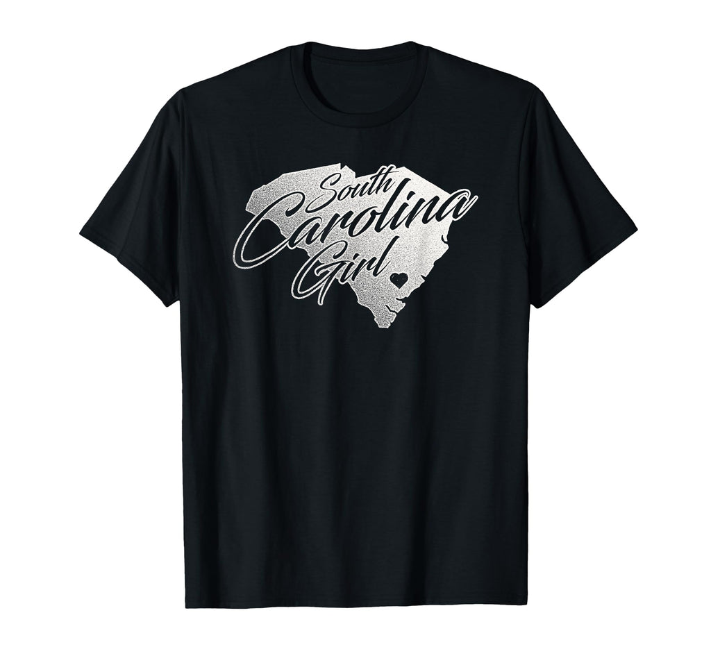 South Carolina Distressed State Outline T-Shirt - Graphic Print Men Women - T-Shirt, Sweatshirt, Hoodie