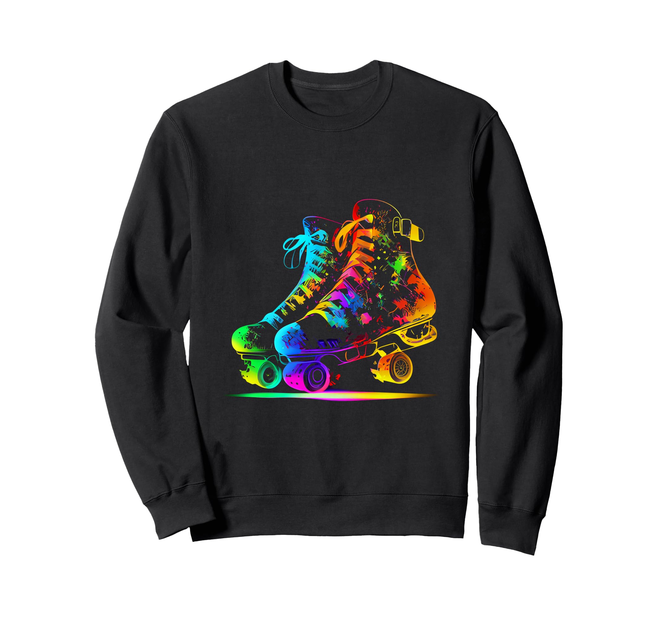 90S 80S Theme Party Outfit Roller Skates Sweatshirt - Graphic Print Unisex - T-Shirt, Sweatshirt, Hoodie