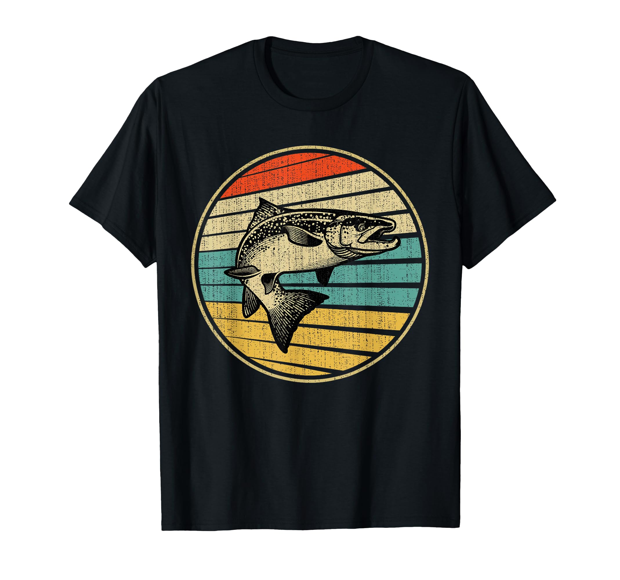 Salmon Fishing Fish 70S 80S Fisherman T-Shirt - Unique Graphic Men Women - T-Shirt, Sweatshirt, Hoodie