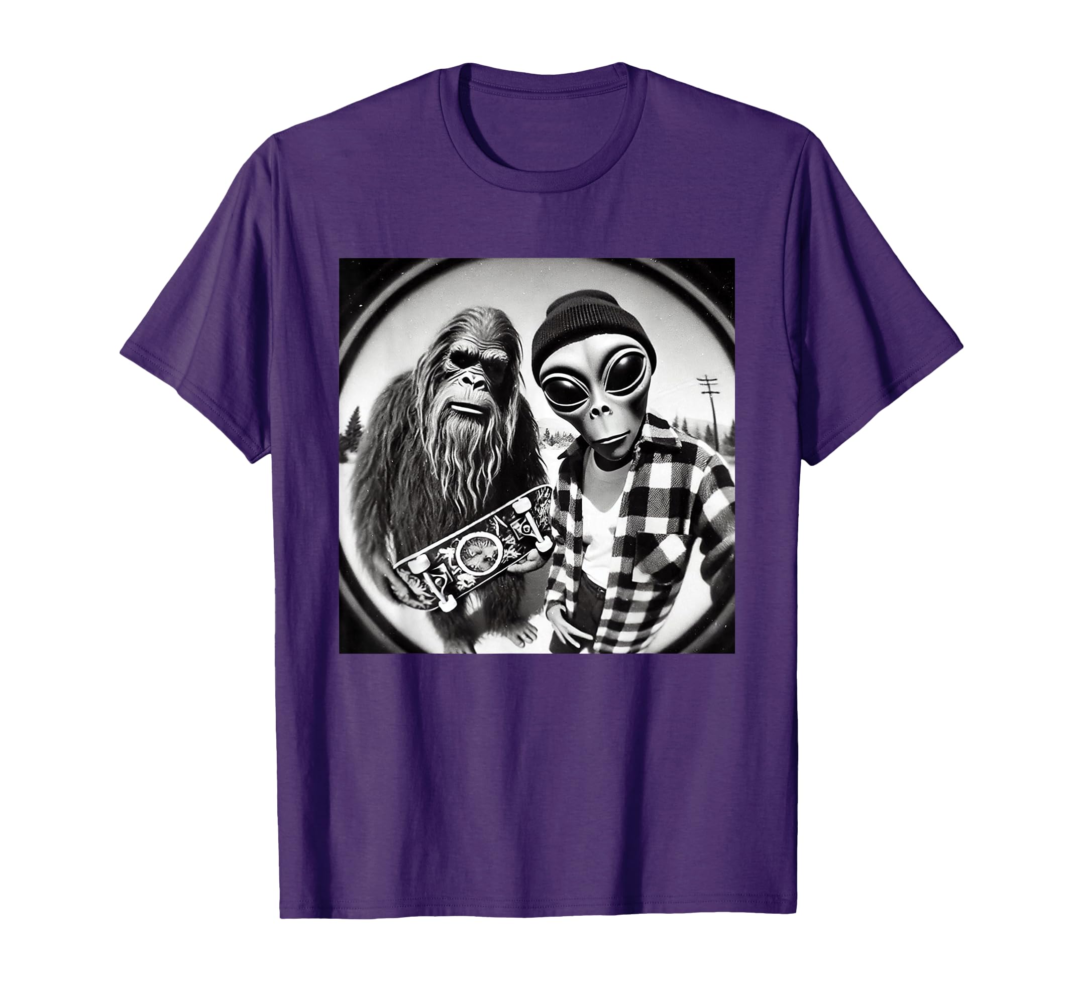 90S Grunge Funny Bigfoot Rock N Roll T-Shirt - Streetwear Style Unisex - T-Shirt, Sweatshirt, Hoodie