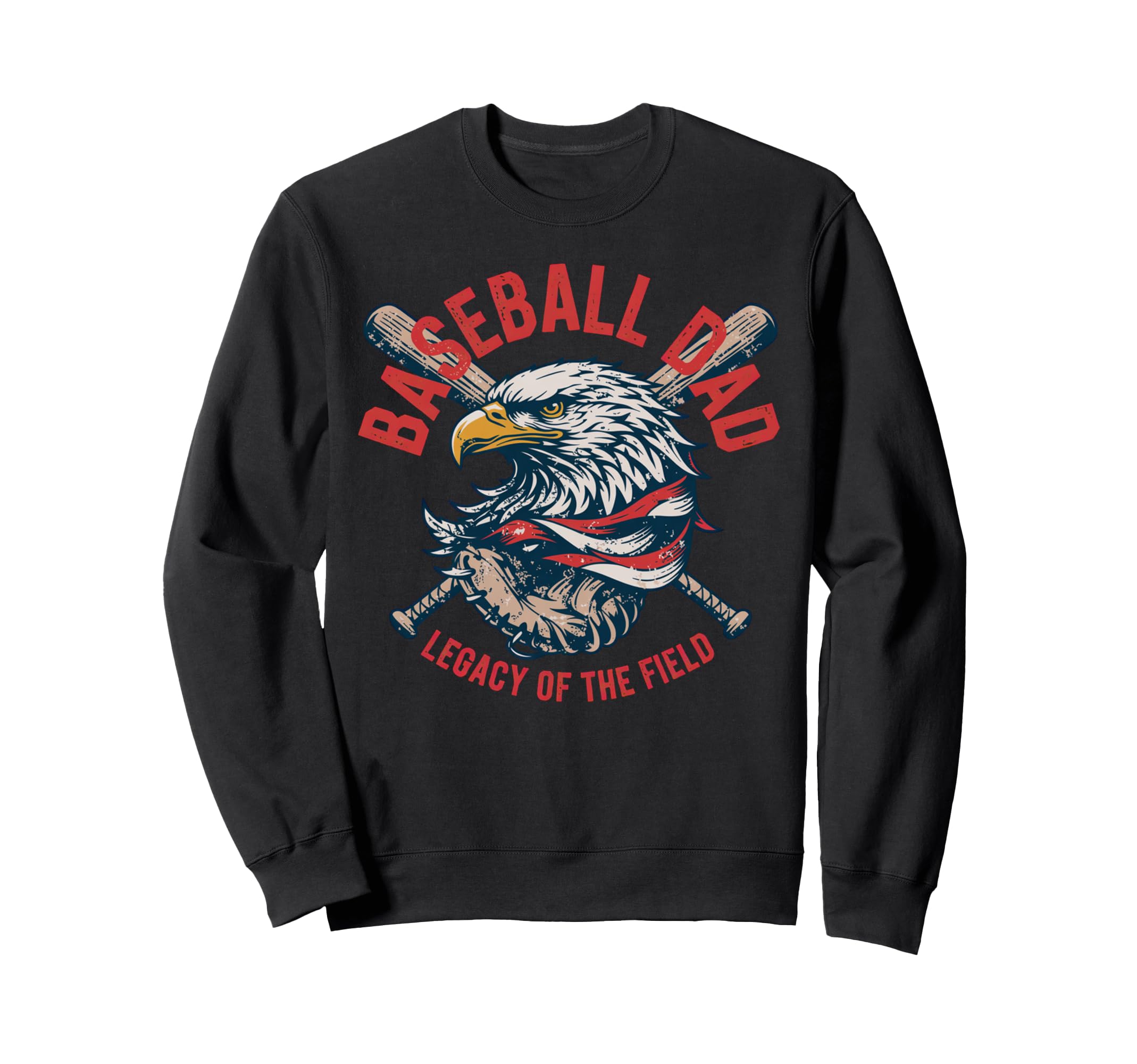 Baseball Fathers Day Baseball Dad Sweatshirt - Novelty Apparel for Adults - T-Shirt, Sweatshirt, Hoodie