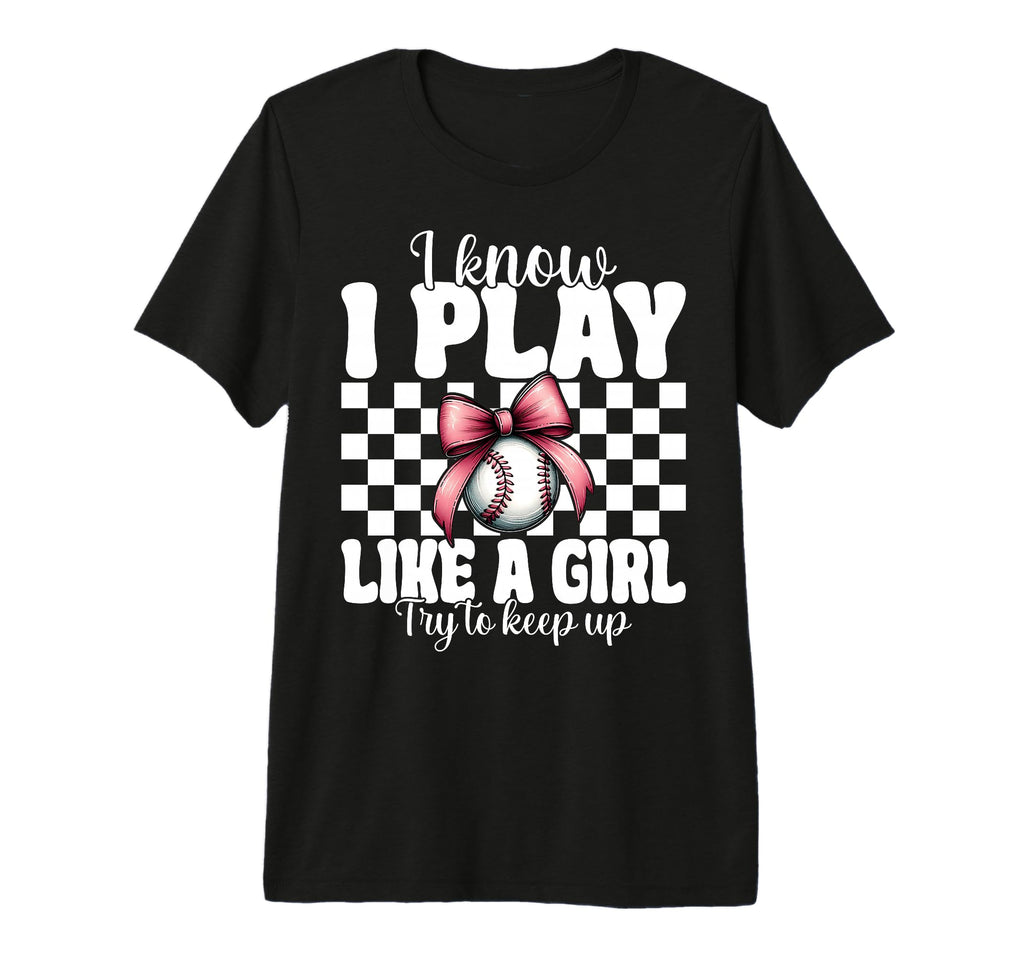 Baseball Mom Mama Coquette I Know I T-Shirt - Novelty Apparel for Adults - T-Shirt, Sweatshirt, Hoodie