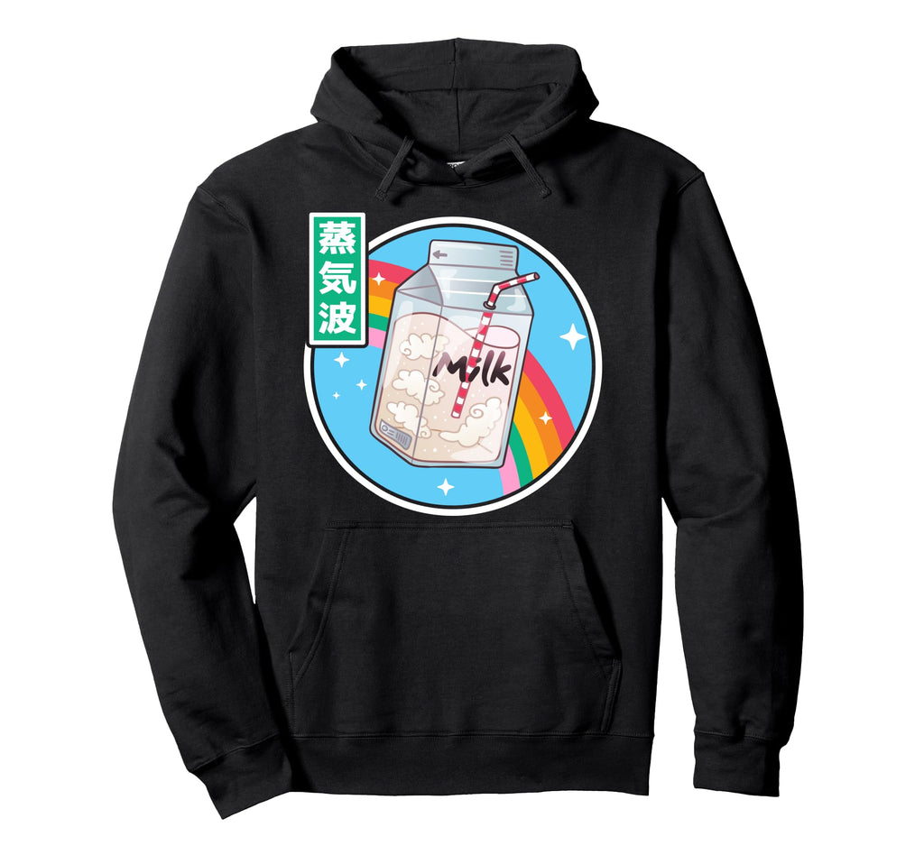 Milk Carton Rainbow Japan Otaku 80S Hoodie - Streetwear Style Unisex - T-Shirt, Sweatshirt, Hoodie