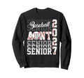 Senior 2027 Baseball Aunt Proud Sweatshirt - Graphic Print Men Women - T-Shirt, Sweatshirt, Hoodie