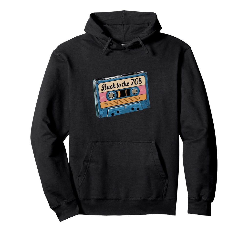 Groovy 70S Music Nostalgia Cassette Tape Hoodie - Streetwear Style Unisex - T-Shirt, Sweatshirt, Hoodie