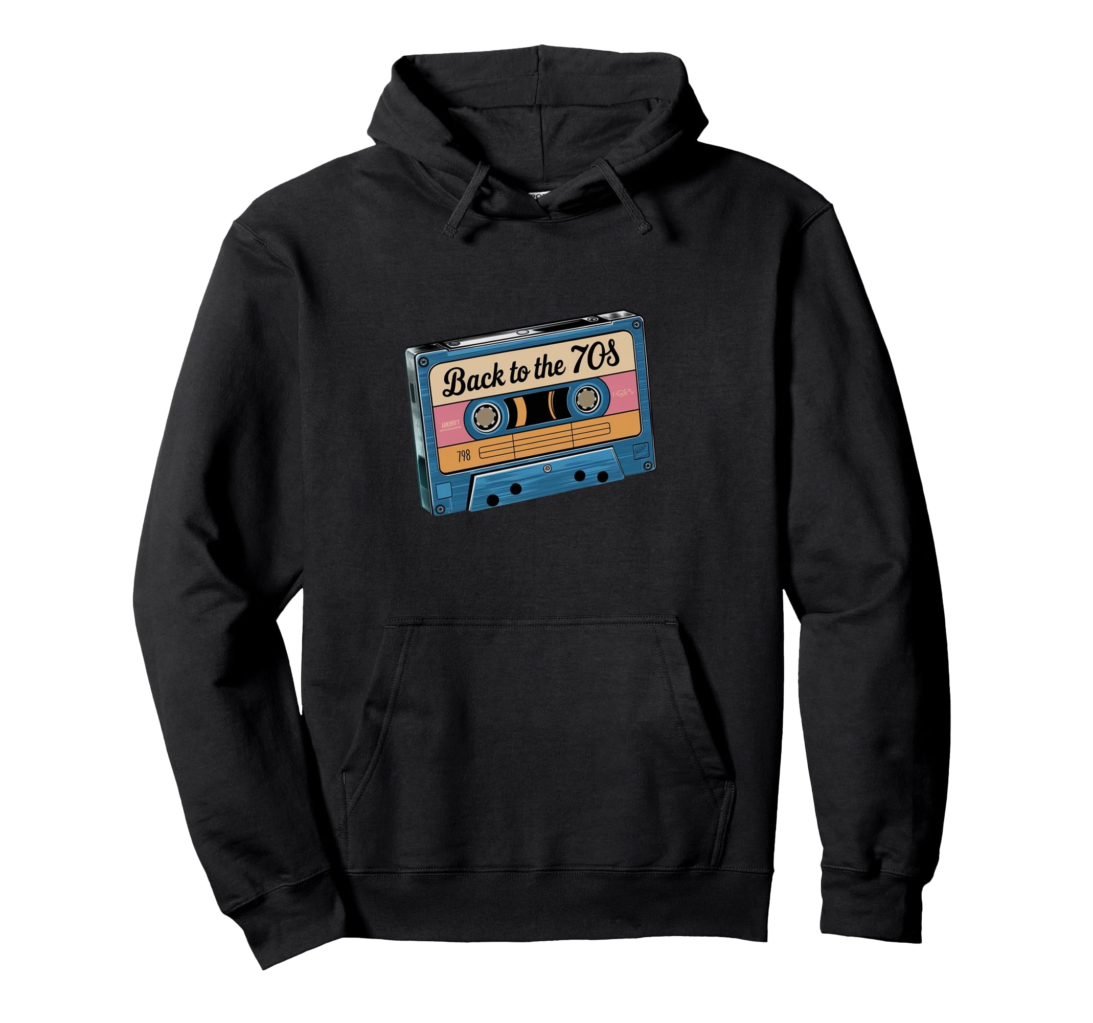 Groovy 70S Music Nostalgia Cassette Tape Hoodie - Streetwear Style Unisex - T-Shirt, Sweatshirt, Hoodie