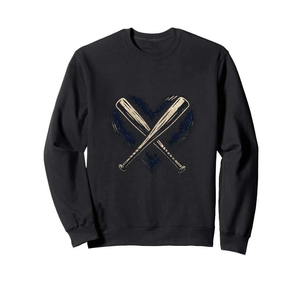 Mama Baseball Heart Game Day Cheer Sweatshirt - Streetwear Style Men Women - T-Shirt, Sweatshirt, Hoodie