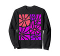 Boho Flower Purple Daisy Floral Sweatshirt - Custom Art Print for Adults - T-Shirt, Sweatshirt, Hoodie