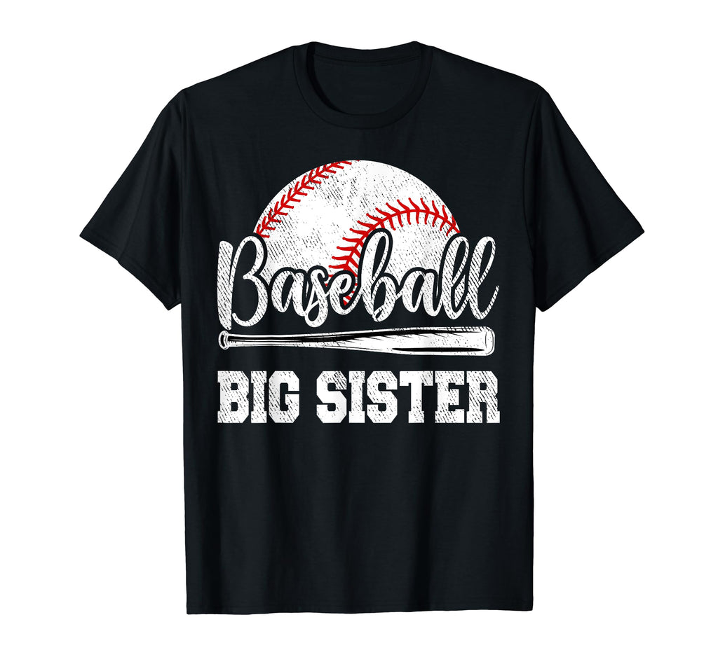 Baseball Big Sister Baseball Player T-Shirt - Minimalist Print Men Women - T-Shirt, Sweatshirt, Hoodie
