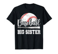 Baseball Big Sister Baseball Player T-Shirt - Minimalist Print Men Women - T-Shirt, Sweatshirt, Hoodie