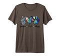 Dog Lover Peace Love Dogs Puppy Paw Tri T-Shirt - Streetwear Style Unisex - T-Shirt, Sweatshirt, Hoodie