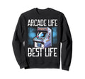 80S Arcade Nostalgia Pixel Art Sweatshirt - Fun Novelty Design Men Women - T-Shirt, Sweatshirt, Hoodie