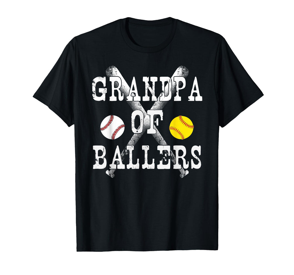 Grandpa Ballers Funny Baseball T-Shirt - Aesthetic Graphic Men Women - T-Shirt, Sweatshirt, Hoodie