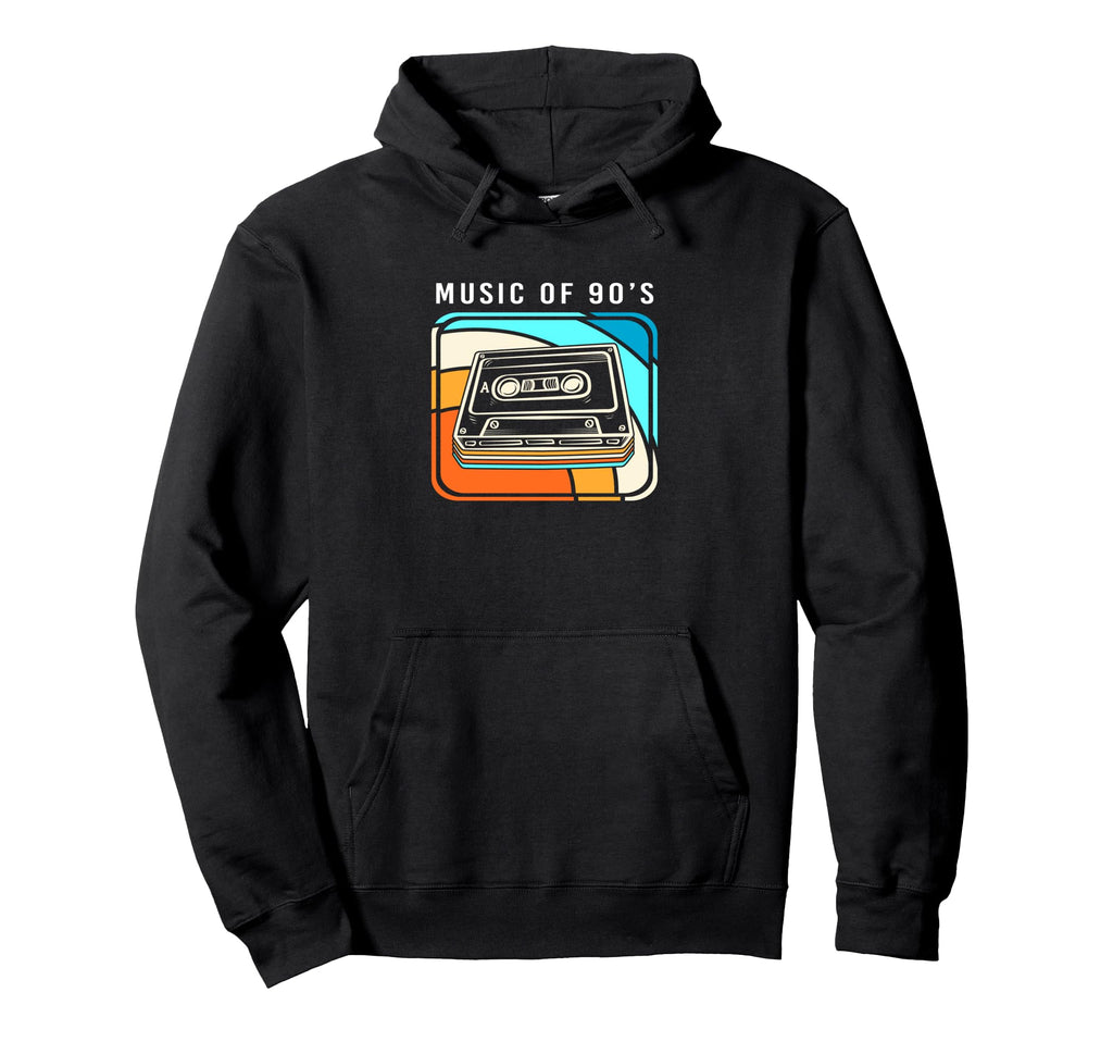Silhouette 90S Cassette Tape Music 90S Hoodie - Trendy Graphic Unisex - T-Shirt, Sweatshirt, Hoodie
