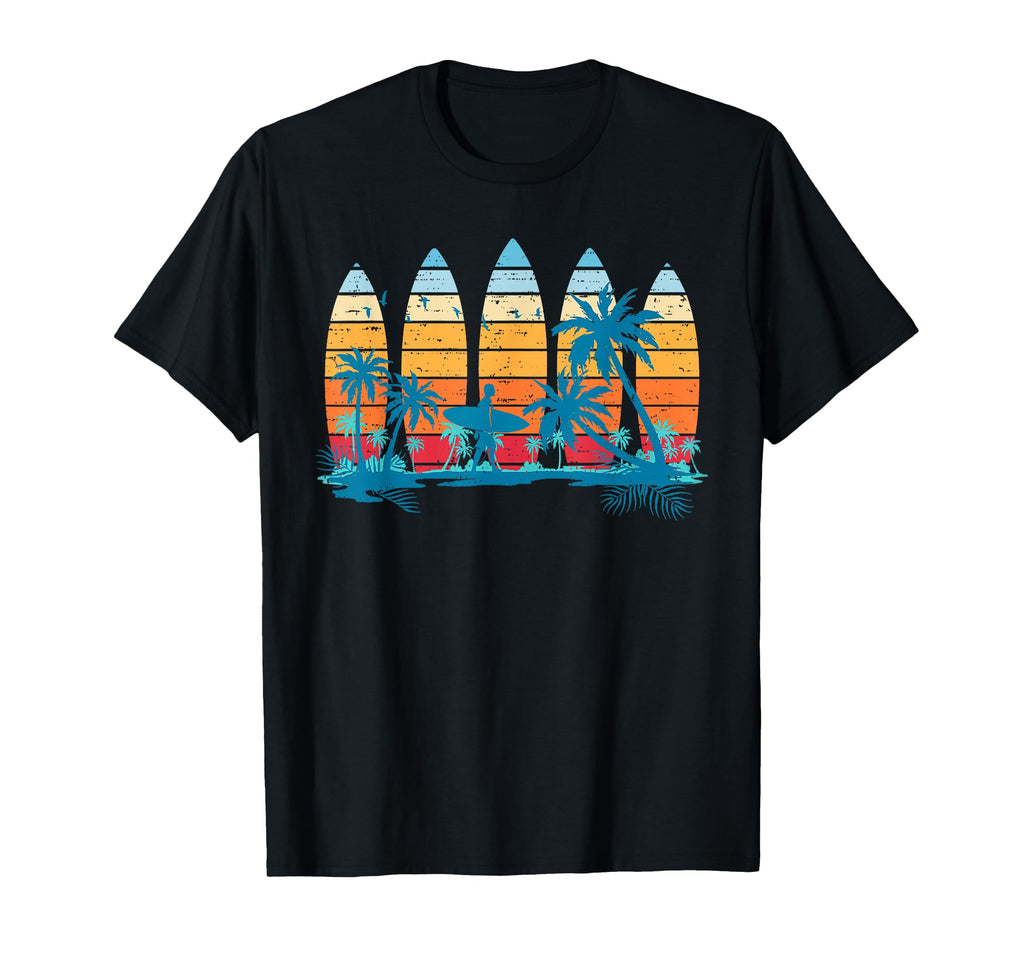 Surfboard Sunset Surfboarder T-Shirt - Casual Everyday Wear for Adults - T-Shirt, Sweatshirt, Hoodie