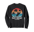 San Diego California Distressed Sweatshirt - Minimalist Print Men Women - T-Shirt, Sweatshirt, Hoodie