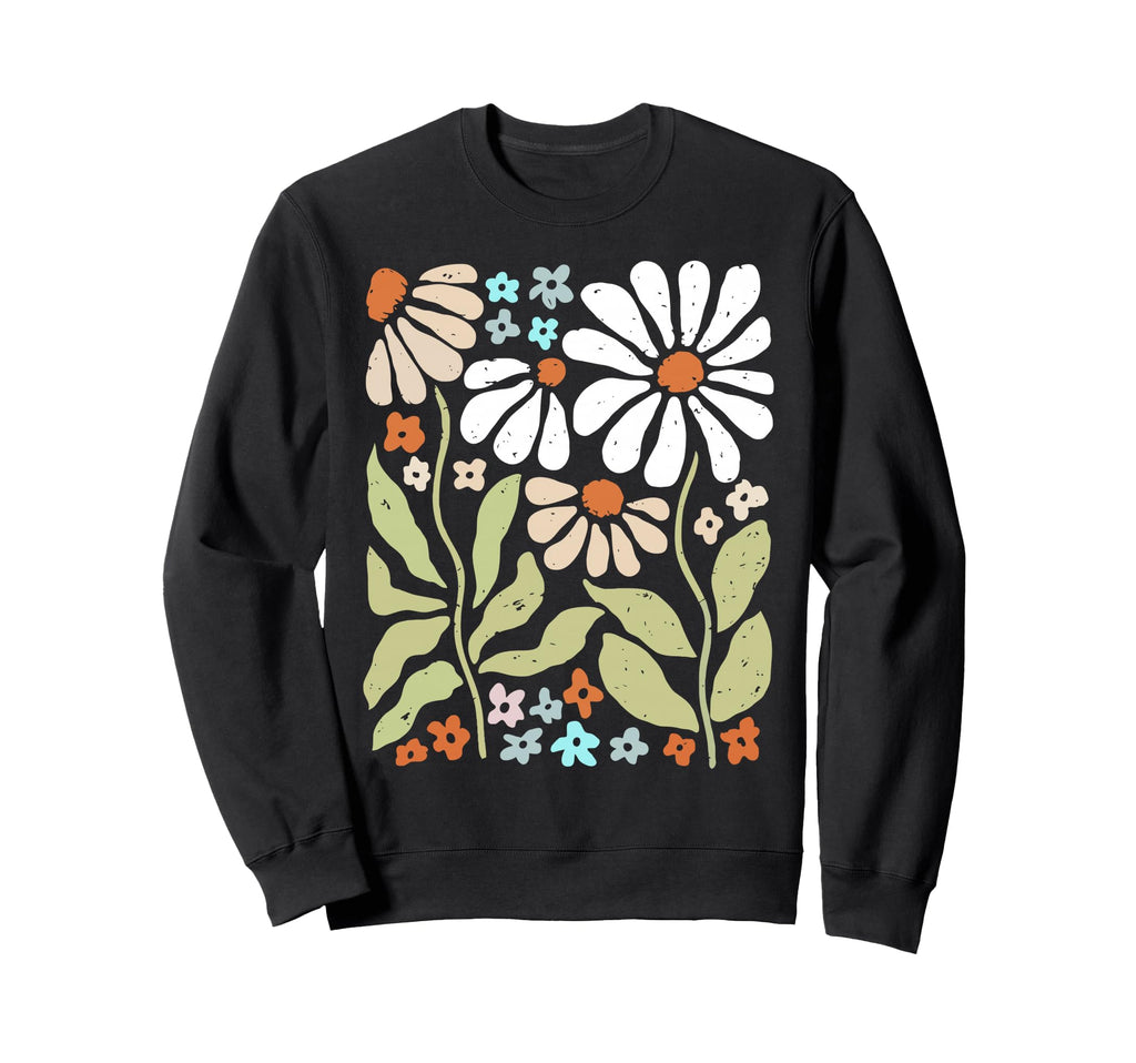 Wildflowers Flowers Pattern Summer Sweatshirt - Streetwear Style Unisex - T-Shirt, Sweatshirt, Hoodie