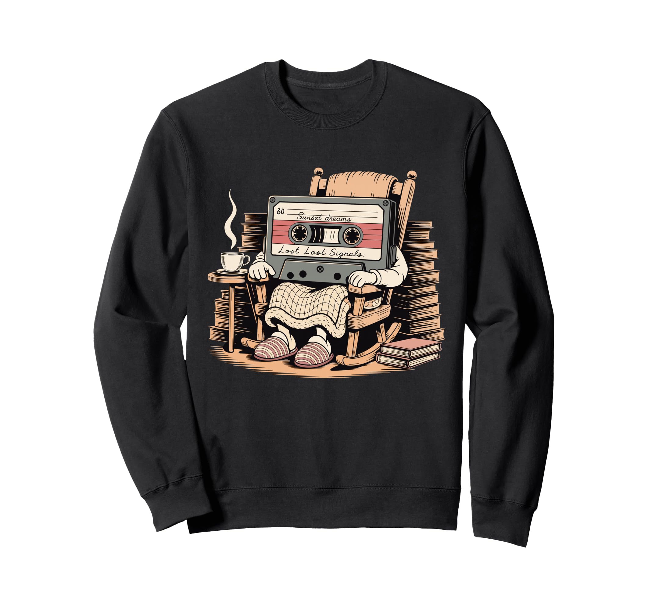 Funny Old Cassette Tape Sweatshirt - Casual Everyday Wear for Adults - T-Shirt, Sweatshirt, Hoodie