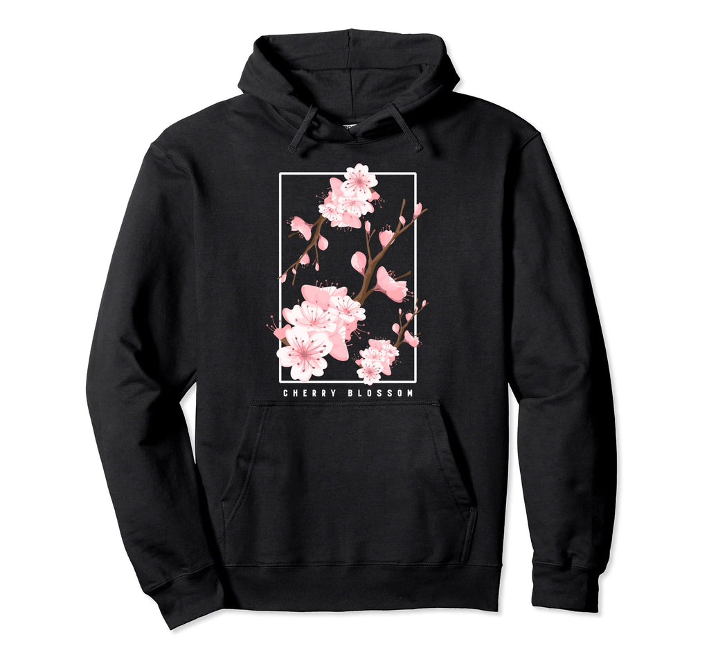 Japanese Aesthetic Vaporwave Cherry Hoodie - Minimalist Print Men Women - T-Shirt, Sweatshirt, Hoodie
