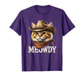 Meowdy Cat Funny Texas Cat Country Music T-Shirt - Trendy Graphic Unisex - T-Shirt, Sweatshirt, Hoodie