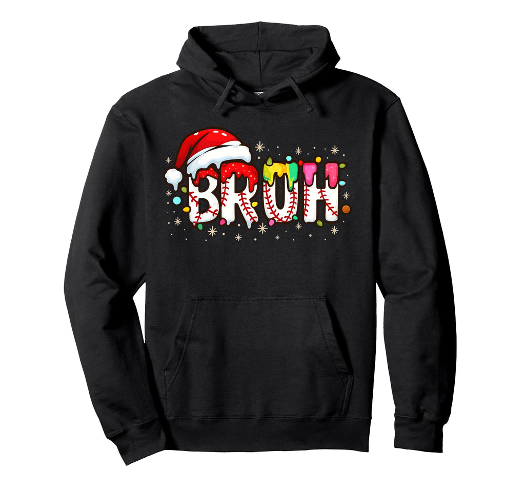 Funny Santa Bruh Baseball Meme Hoodie - Custom Art Print for Adults - T-Shirt, Sweatshirt, Hoodie