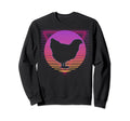 Chicken Hen Farm Bird Vaporwave 80S Sweatshirt - Trendy Graphic for Adults - T-Shirt, Sweatshirt, Hoodie