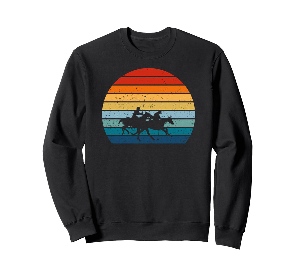 Horse Polo Player Sunset Sweatshirt - Novelty Apparel Men Women - T-Shirt, Sweatshirt, Hoodie