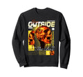 Y2K Outside Box Bold Urban Graffiti Sweatshirt - Custom Art Print Unisex - T-Shirt, Sweatshirt, Hoodie
