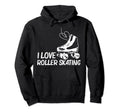 Roller Skating Disco Derby Skates Hoodie - Casual Everyday Wear Unisex - T-Shirt, Sweatshirt, Hoodie